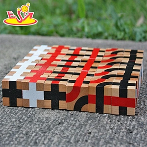 2018 New design 36 pieces educational wooden kids building blocks for sale W13A117