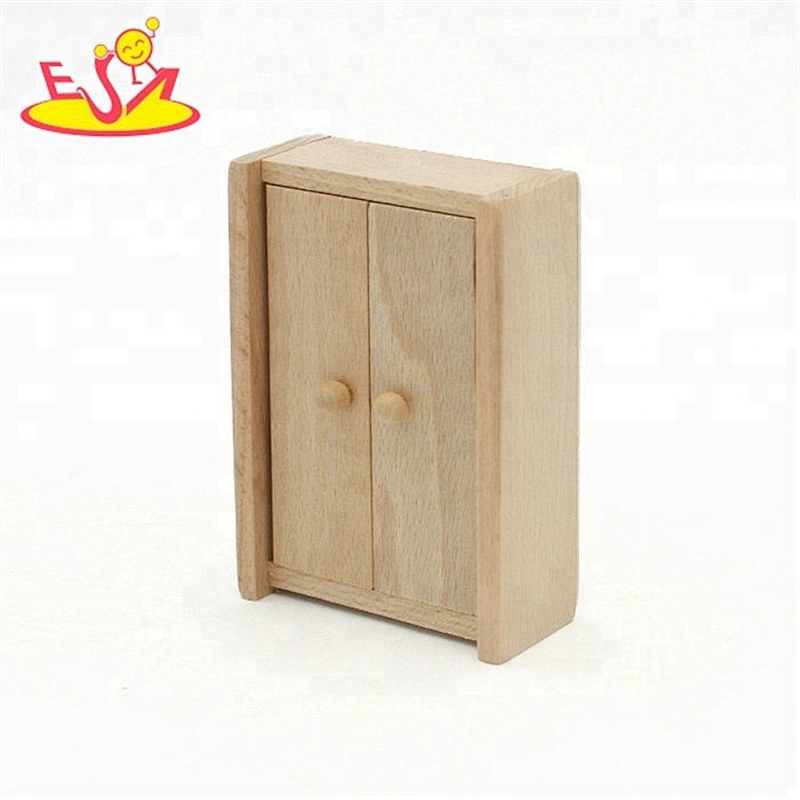 Nuevos muebles de muñecas de madera en miniatura para niños de diseño para casa de muñecas W06B071