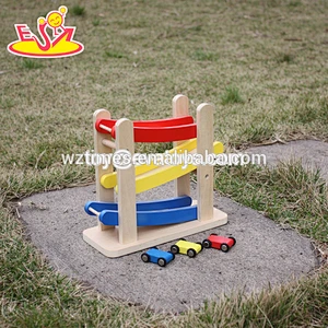Venta al por mayor de la bola de Inteligencia montessori juego de pista de mármol de madera para niños W04E055