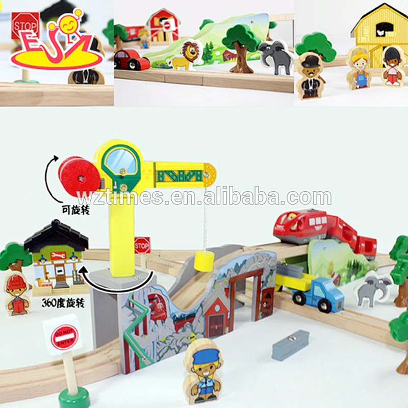 wholesale educational toys children wooden train set for sale W04C041