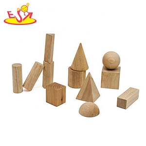 2019 Top sale 12 pieces kids wooden building toys for education W13A178