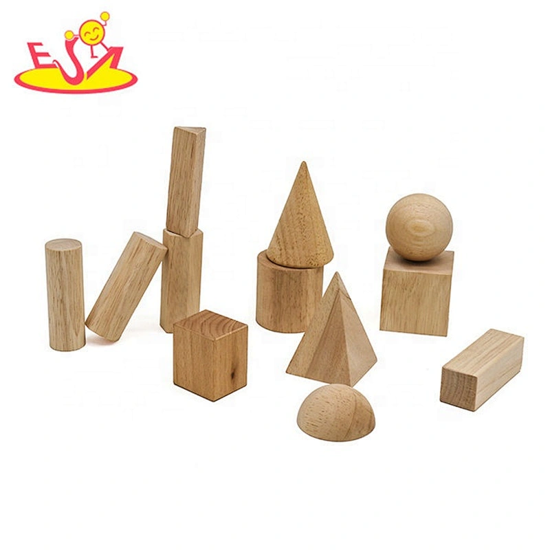 2019 Top sale 12 pieces kids wooden building toys for education W13A178
