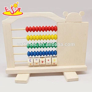 2018 Best Educational Toy Learn Wooden Abacus Rack Counting for children W12A018