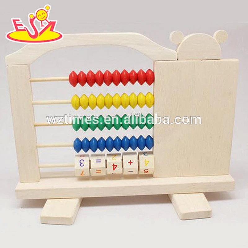 2018 Best Educational Toy Learn Wooden Abacus Rack Counting for children W12A018