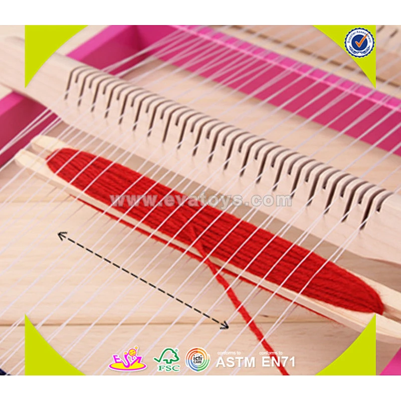 wholesale baby wooden loom toy funny kids wooden loom toy popular children wooden loom toy W01B016