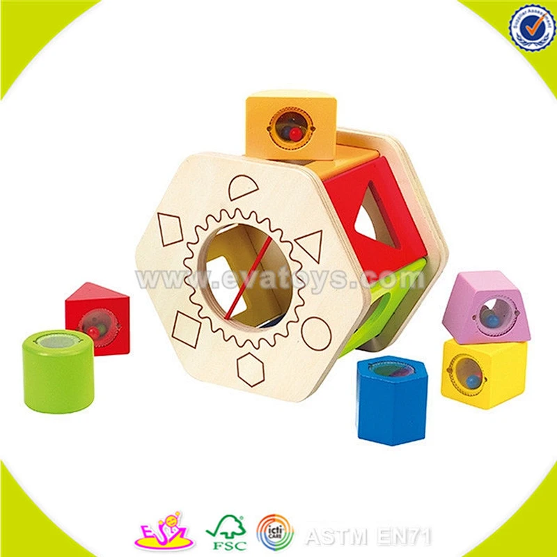 wholesale educational baby wooden blocks toy new design kids wooden blocks toy for preschooler W12D019