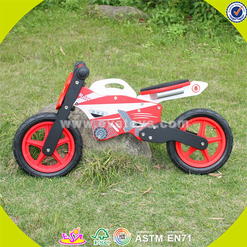 Wholesale cool wooden balance bike promotion gift wooden balance bike high quality children wooden balance bike toy W16C013