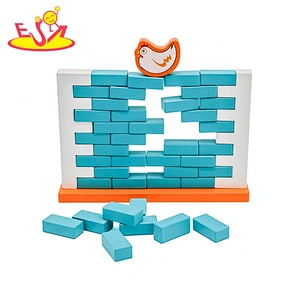 2019 Top sale preschool Build the Wall wooden blocks toys for toddlers W13D215