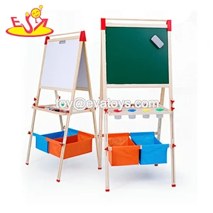 Top sale kids educational wooden small drawing board for desktop W12B119