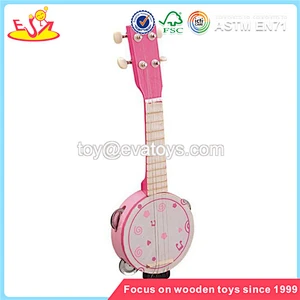 Wholesale interesting fashionable kids wooden guitar toy W07H015