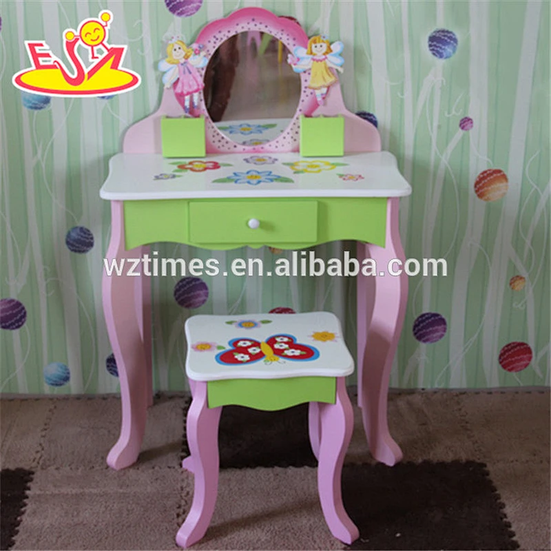 wholesale high quality children wooden dressing table mirror newly fashionable kids wooden dressing table mirror W08H024