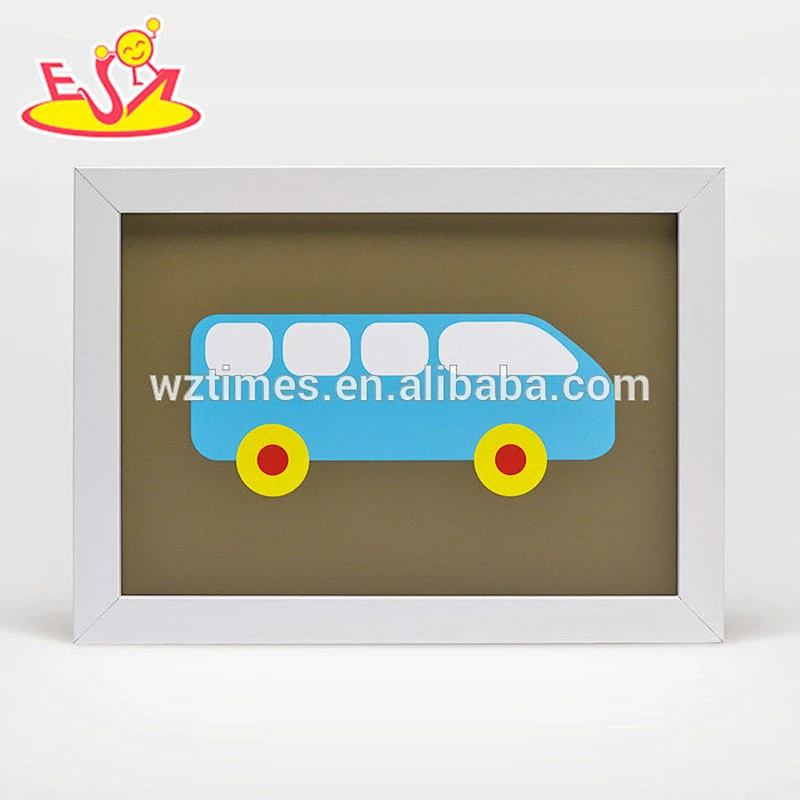 2018 wholesale cartoon wooden children wall clock new wooden children wall clock best design wooden children wall clock W09D020