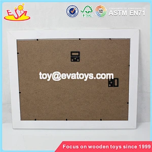 Wholesale special baby wooden photo frame home decoration square family wooden photo frame W09A034