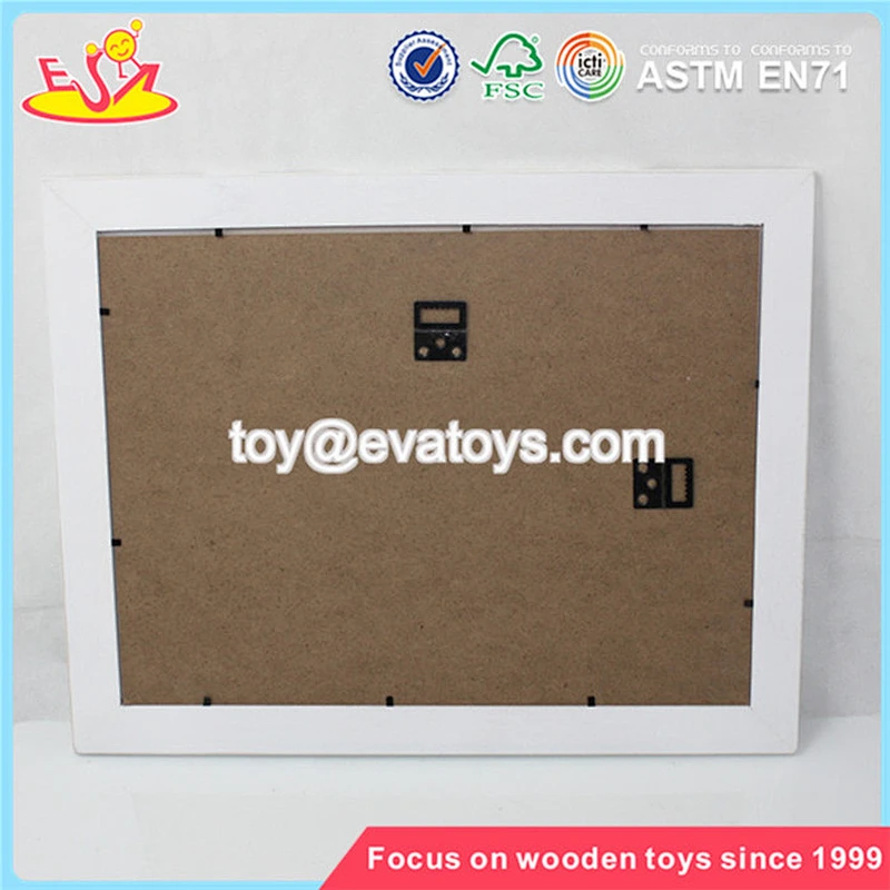 Wholesale special baby wooden photo frame home decoration square family wooden photo frame W09A034