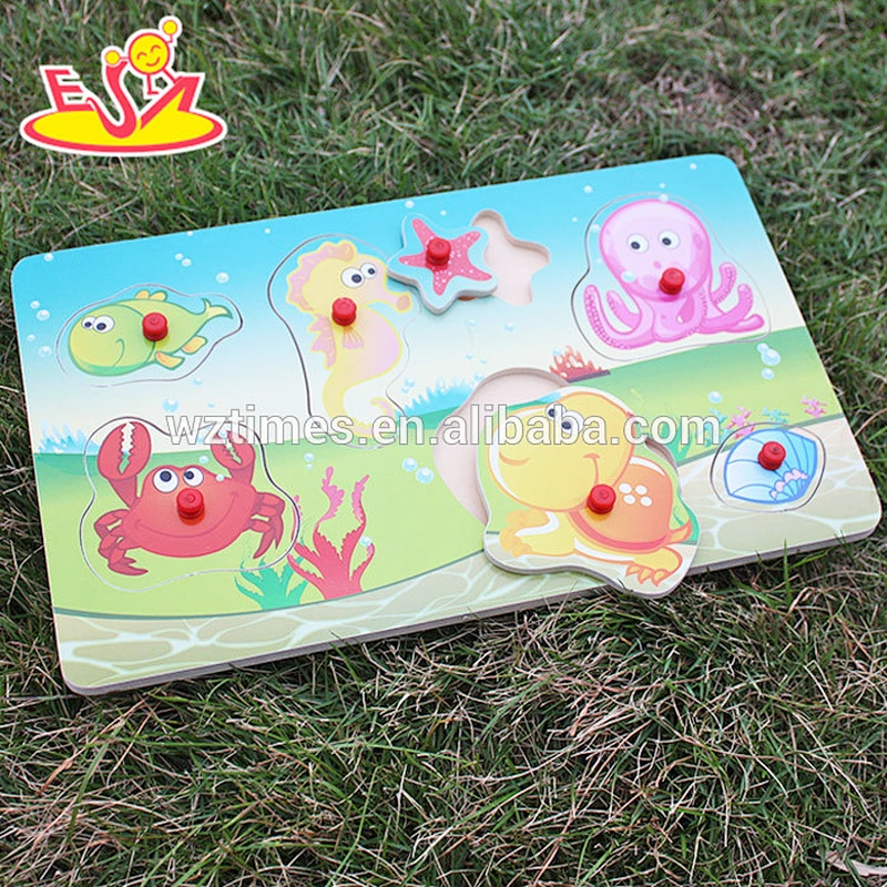 most popular children wooden toy puzzle for wholesale W14M091