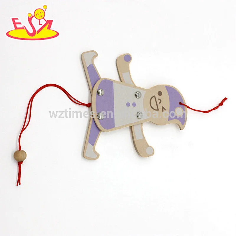 New hottest play string wooden marionette puppet for baby W01A309