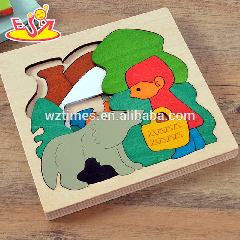 Wholesale educational wooden multi-layer puzzle toy for children W14A147