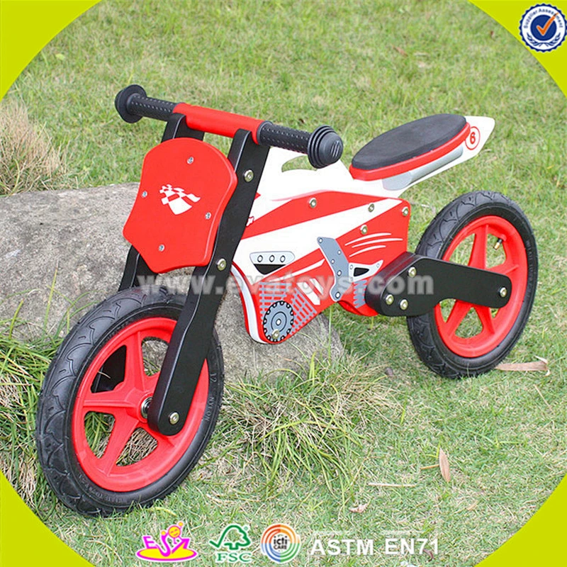 Wholesale cool wooden balance bike promotion gift wooden balance bike high quality children wooden balance bike toy W16C013
