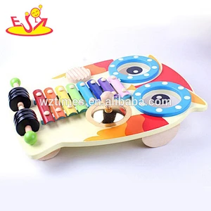 wholesale hot sale baby wooden musical keyboard new fashion children wooden musical keyboard W07A097