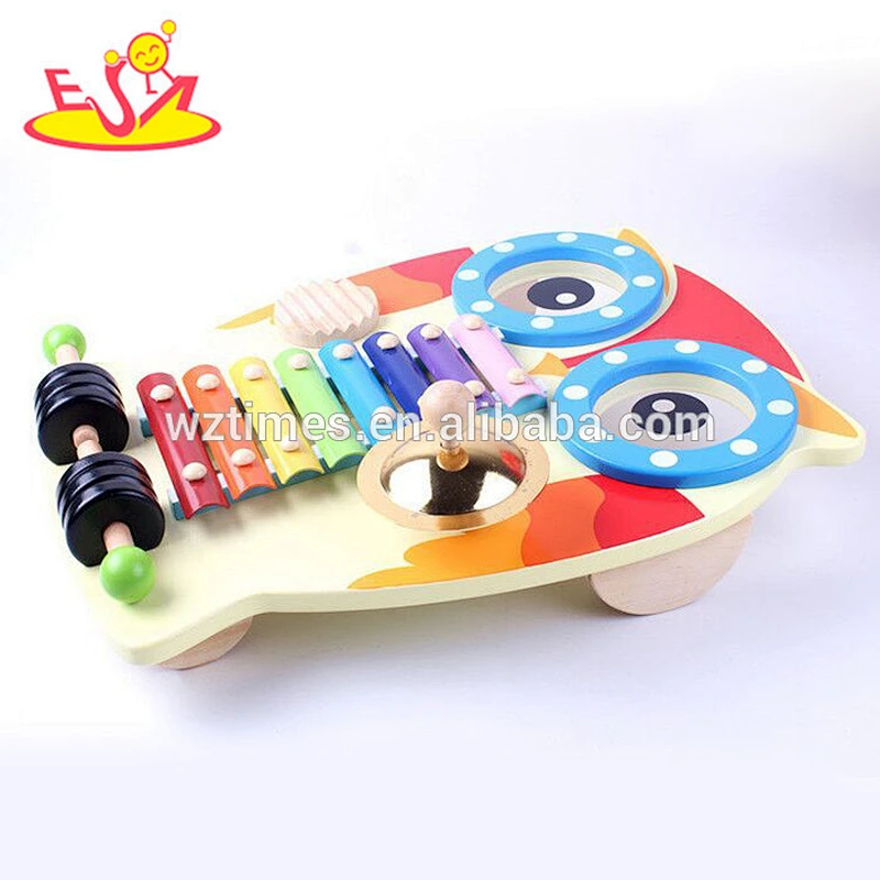 wholesale hot sale baby wooden musical keyboard new fashion children wooden musical keyboard W07A097