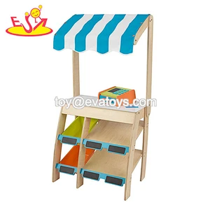 Nuevos juguetes clásicos mini juguete de madera puesto de mercado para niños W10A083
