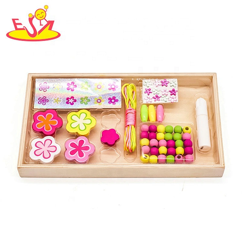 Best design intelligent wooden threading toys for children W11E097