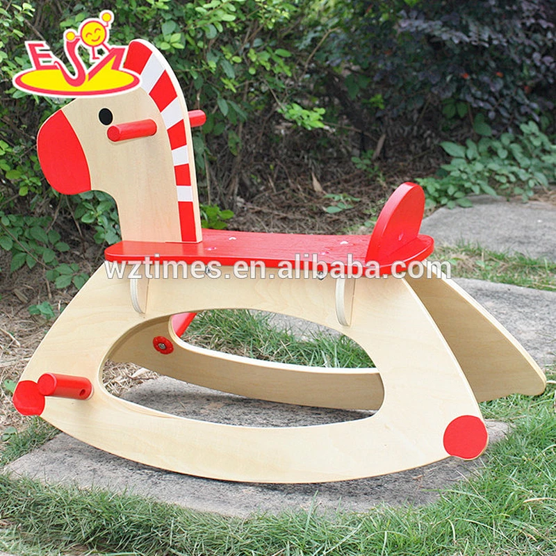 New design baby wooden rocking horse for riding on W16D088