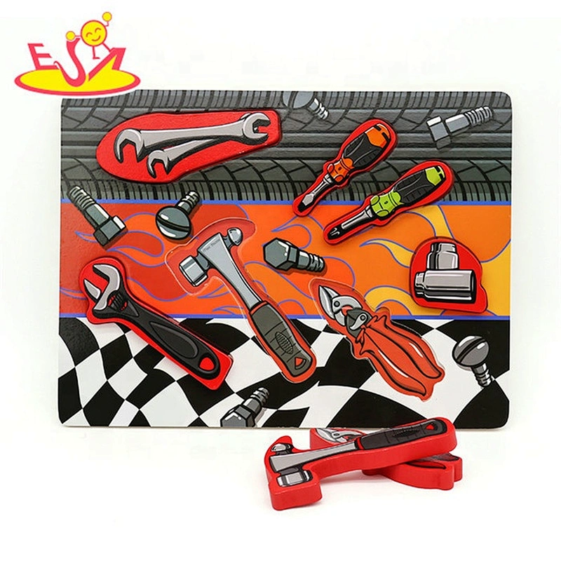 2019 New design kids educational wooden tool puzzle with customize W14D072