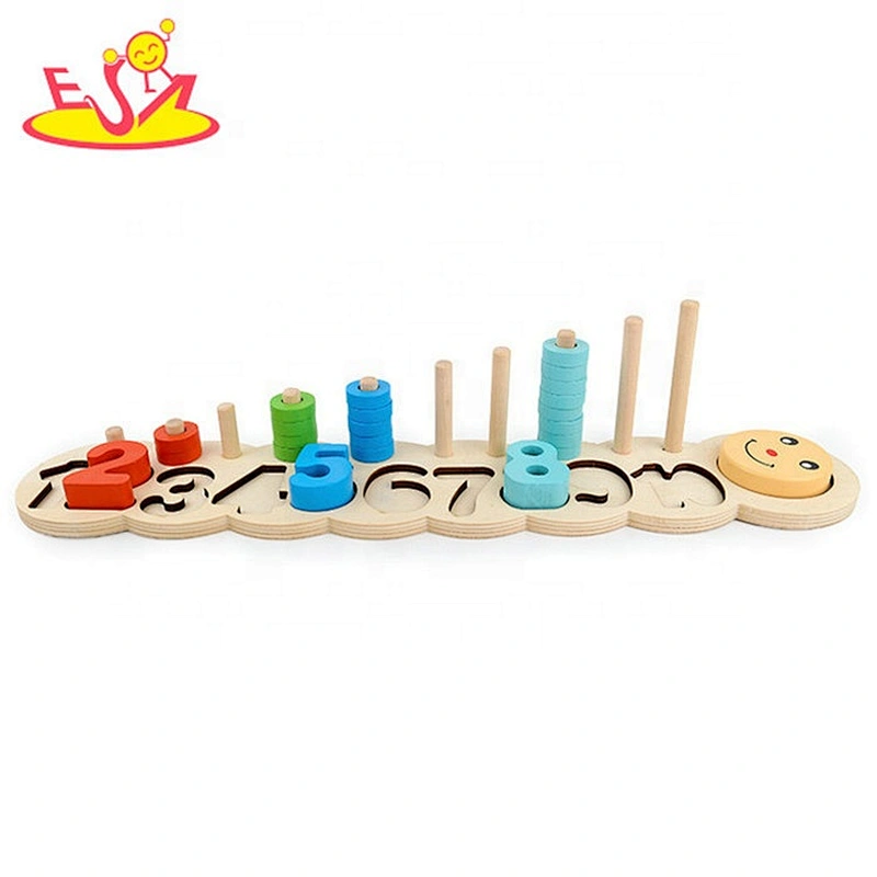 Best sale prschool learning wooden counting toys for 3 year olds W12E033
