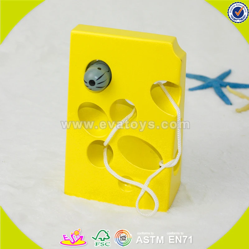wholesale baby wooden threading toy hot sale kids wooden threading toy funny wooden threading toy W11E047