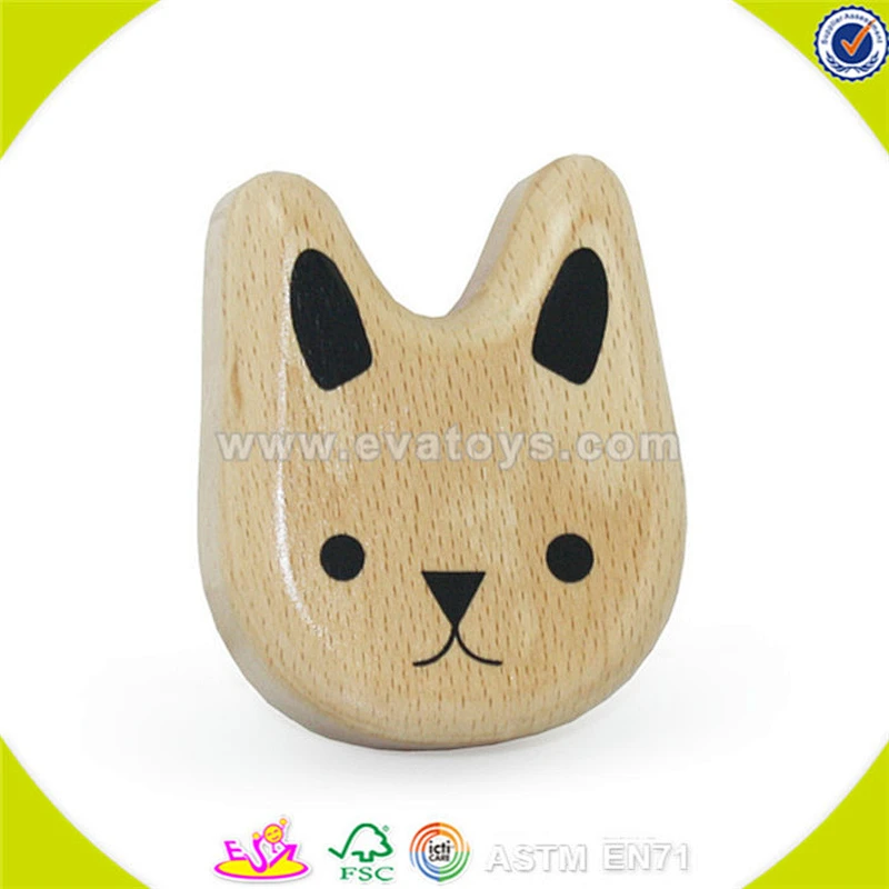 Wholesale children wooden musical hand bell toy popular teaching wooden hand bell toy W07I023