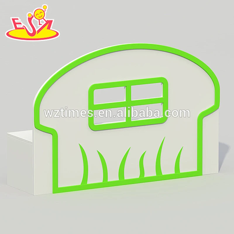 Wholesale delicate wooden kids indoor playhouse,reliable quality wooden green kids indoor playhouse W08C182