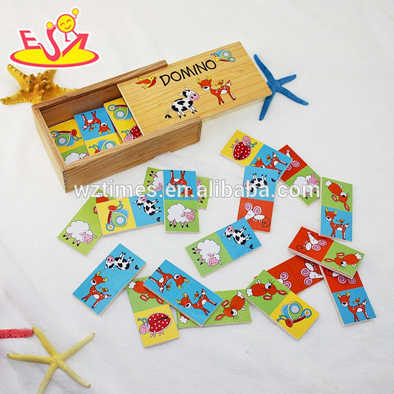 New and popular children wooden domino gift W15A062