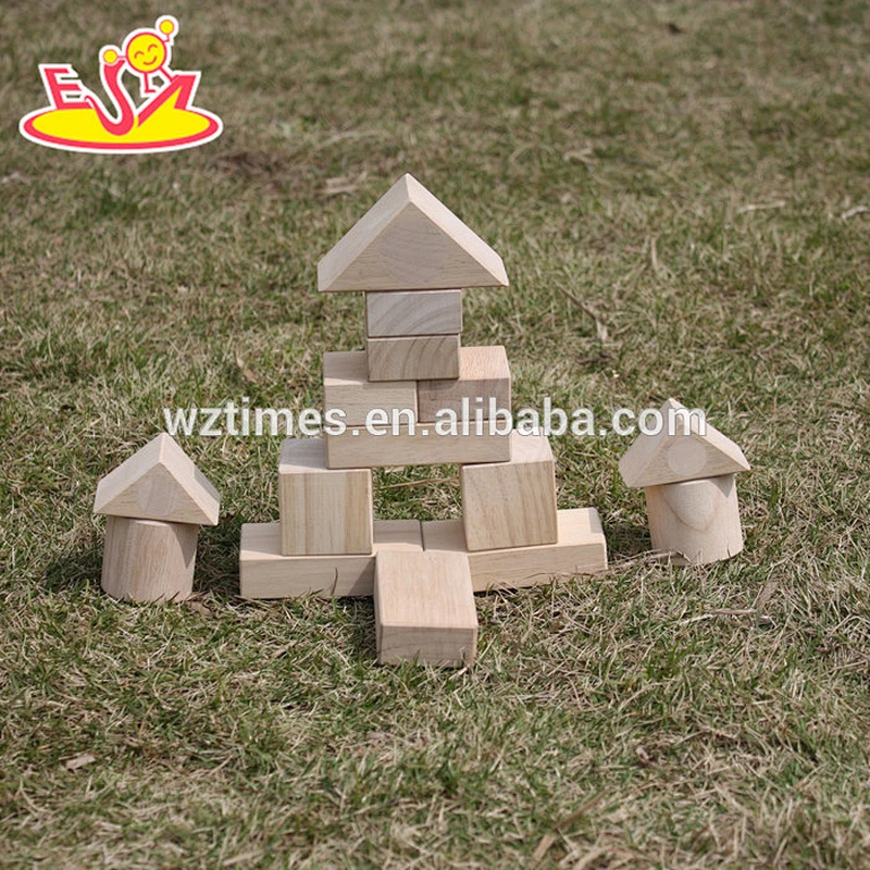 2018 wholesale wooden building block box kid wooden building block box educational wooden building block box W13A086