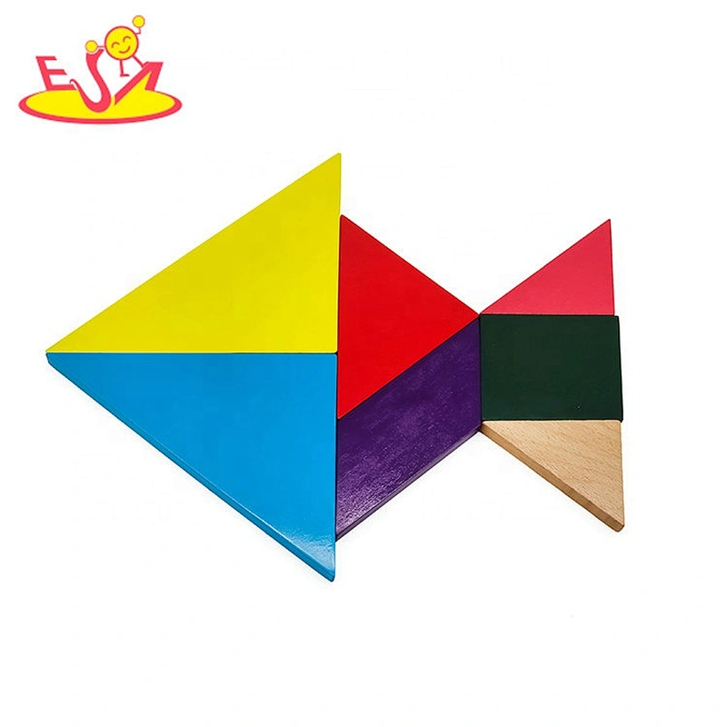 2019 Top fashion educational diy wooden tangrams for kids W11D010