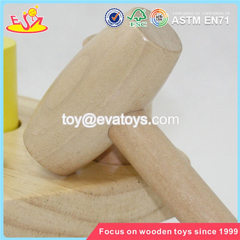 Wholesale colorful kids knock on wood toys bring fun W11G013