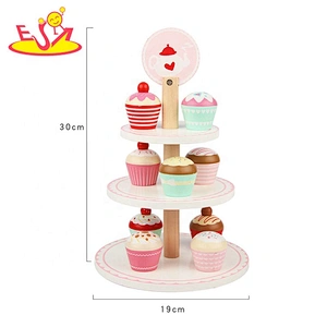 New arrival kids wooden ice cream play set for pretend play W10B333