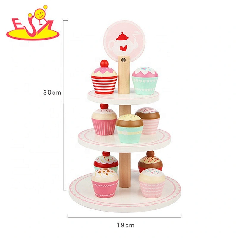 New arrival kids wooden ice cream play set for pretend play W10B333