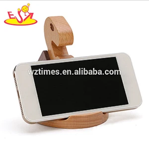 2018 wholesale custom creative pony wooden desk phone holder W02A165