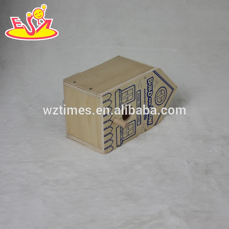wholesale most popular wooden bird house gift of love for children W03B049-Z