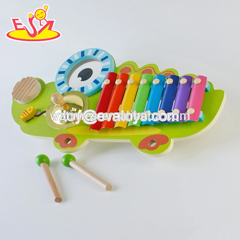 Wholesale kids teaching aid wooden musical instruments toy W07A021