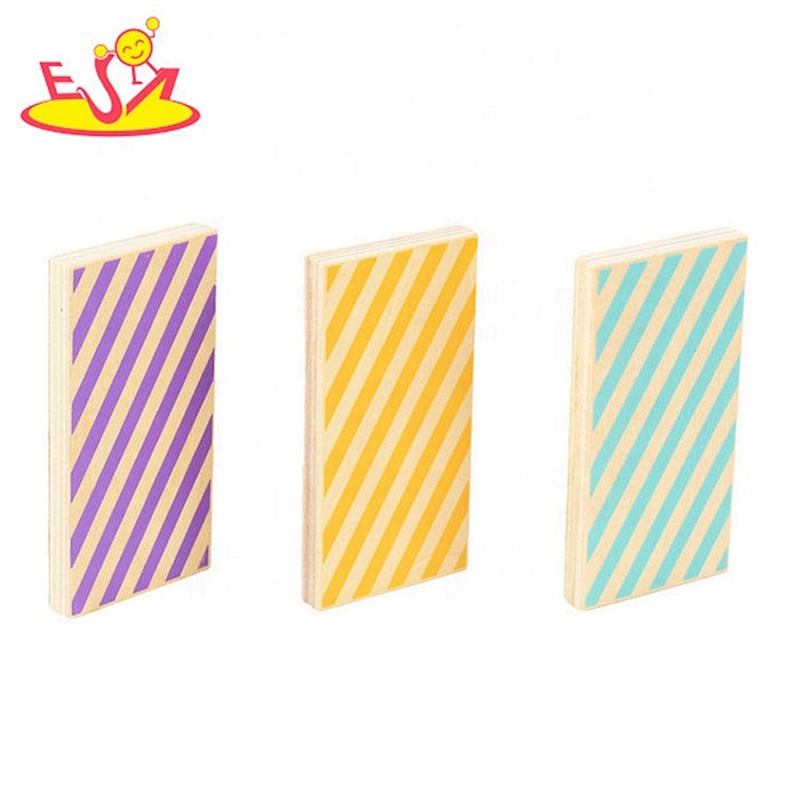 2019 Top sale educational kids wooden dominoes game with customize W15A079