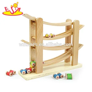 Neueste Craze Spiele aus Holz Mini-Rennwagen Spur Spielzeug für Kinder W04E054