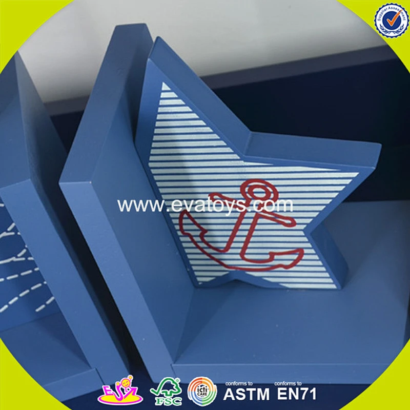 wholesale kids wooden book holder new design star children's wooden book holder W08D049