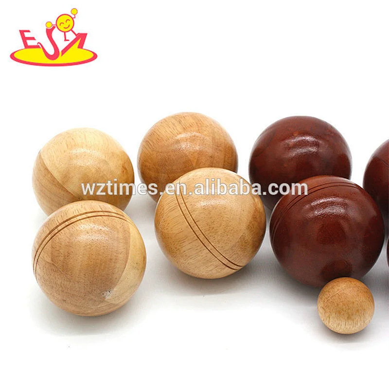 Most popular children wooden outdoor ball for throwing W01A306