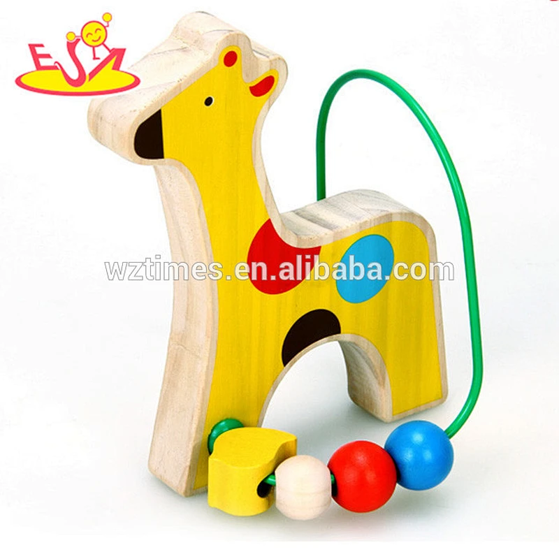 wholesale best sale wooden kids beads toy high quality wooden kids beads toy W11B096