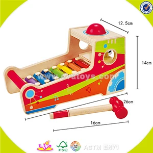 wholesale baby wooden make sound toy fashion kids wooden make sound toy popular children wooden make sound toy W07C037