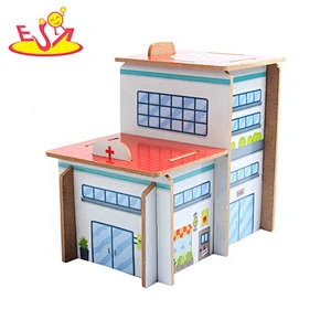 2019 New design kids educational wooden train jigsaw puzzles with railway W04C181
