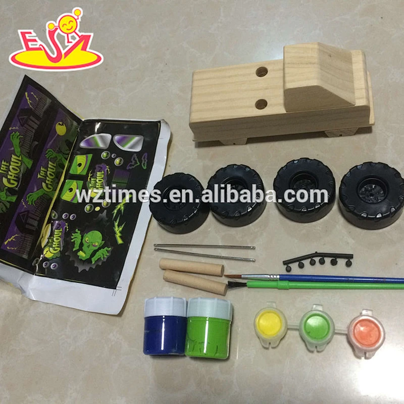 2018 wholesale most popular children's wooden toy tank W03A082