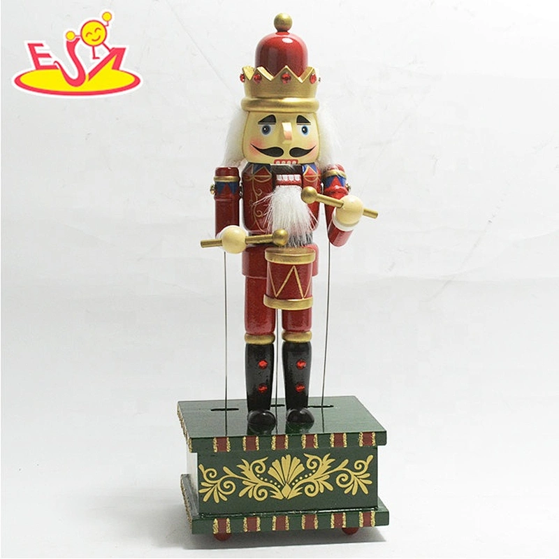 Wholesale wooden nutcracker toy for store decoration W02A207